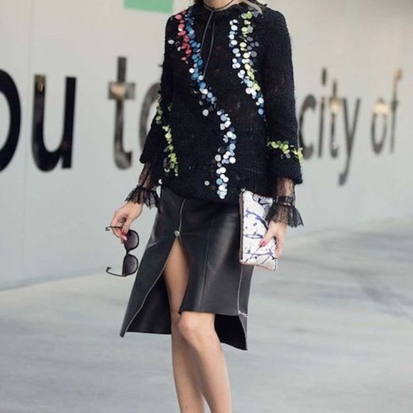 Rachel Roy Double Front Zipper Skirt - Picture 10 of 15